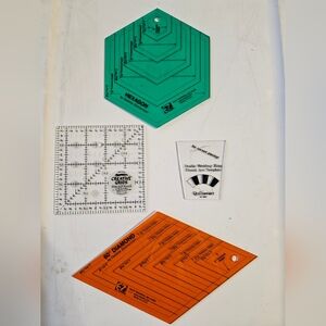 Lot Of 4 Creative Grids/ez Quilting Quilting Ruler Templates